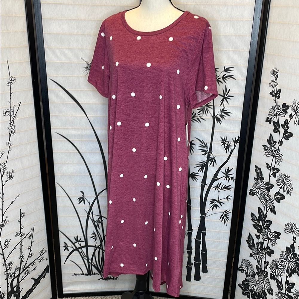 Lularoe Carly Polka Dot Dress 2xl